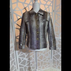 Draper’s & Damon’s Snakeskin Print Jacket Size S